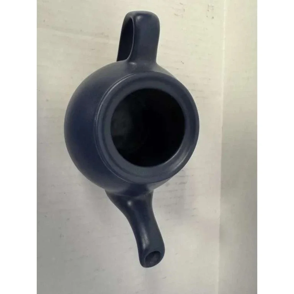McCoy Pottery Matte Navy Blue‎ Teapot Vintage Ceramic Tea Pot 151